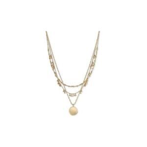 Style & Co Mixed-Metal Layered Beaded Pendant Necklace #157